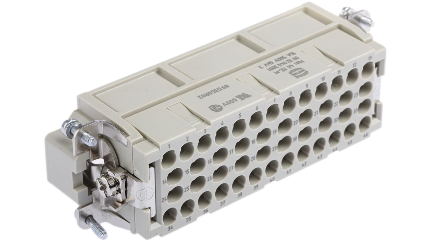 HARTING Han EE Heavy duty strømkonnektor indsats, 46 polet, 16A, Han