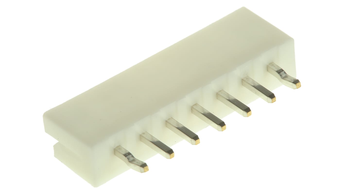 Conector macho para PCB JST serie EH de 7 vías, 1 fila, paso 2.5mm, para soldar, Montaje en orificio pasante