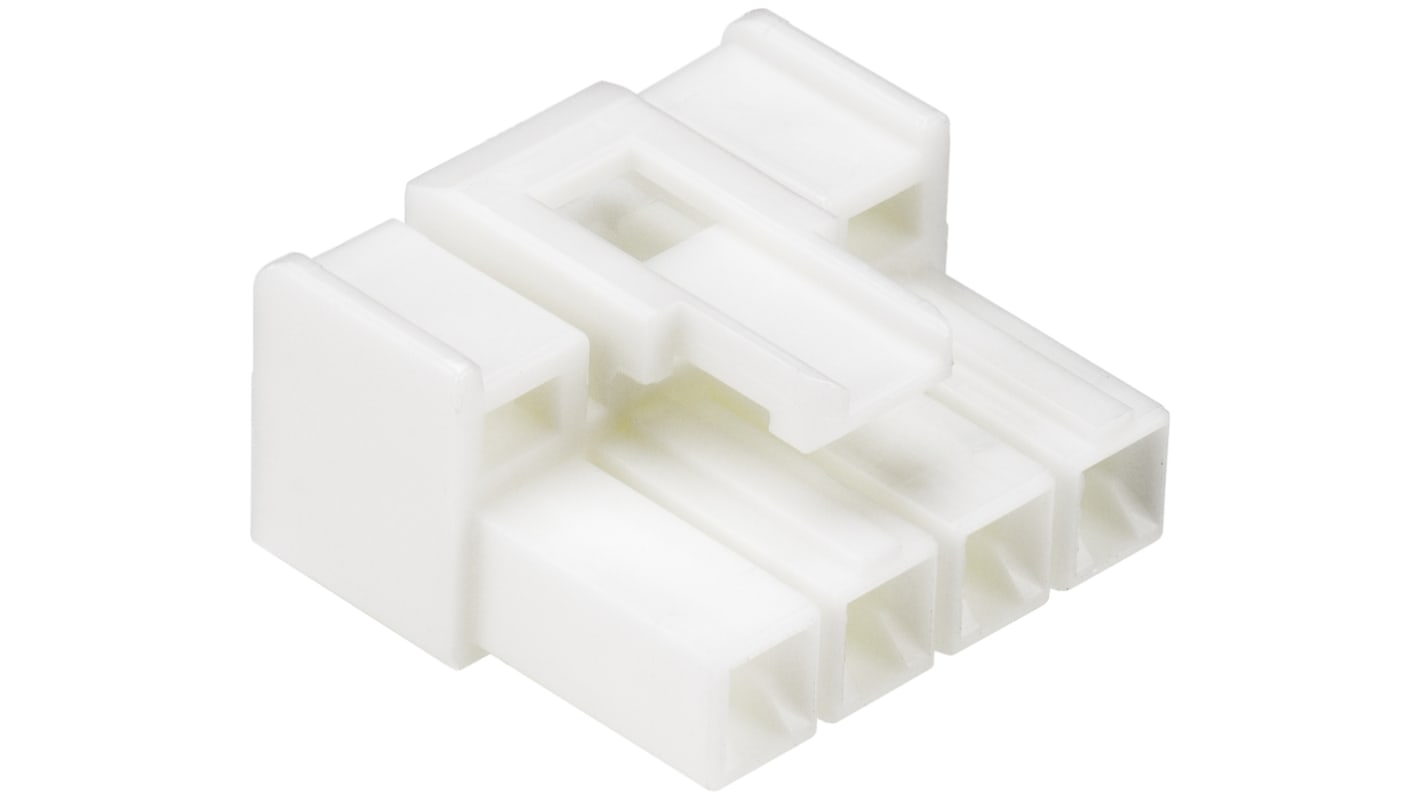 JST, VLP Male Connector Housing, 6.2mm Pitch, 4 Way, 1 Row