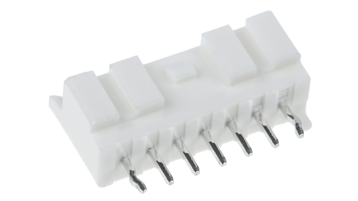 JST 7p单排排针 直向线对板连接器, 2.0mm间距, 3.0A, 250.0 V, THT安装, PA系列