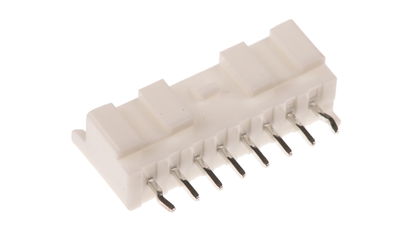 JST 8p单排排针 直向线对板连接器, 2.0mm间距, 3.0A, 250.0 V, THT安装, PA系列