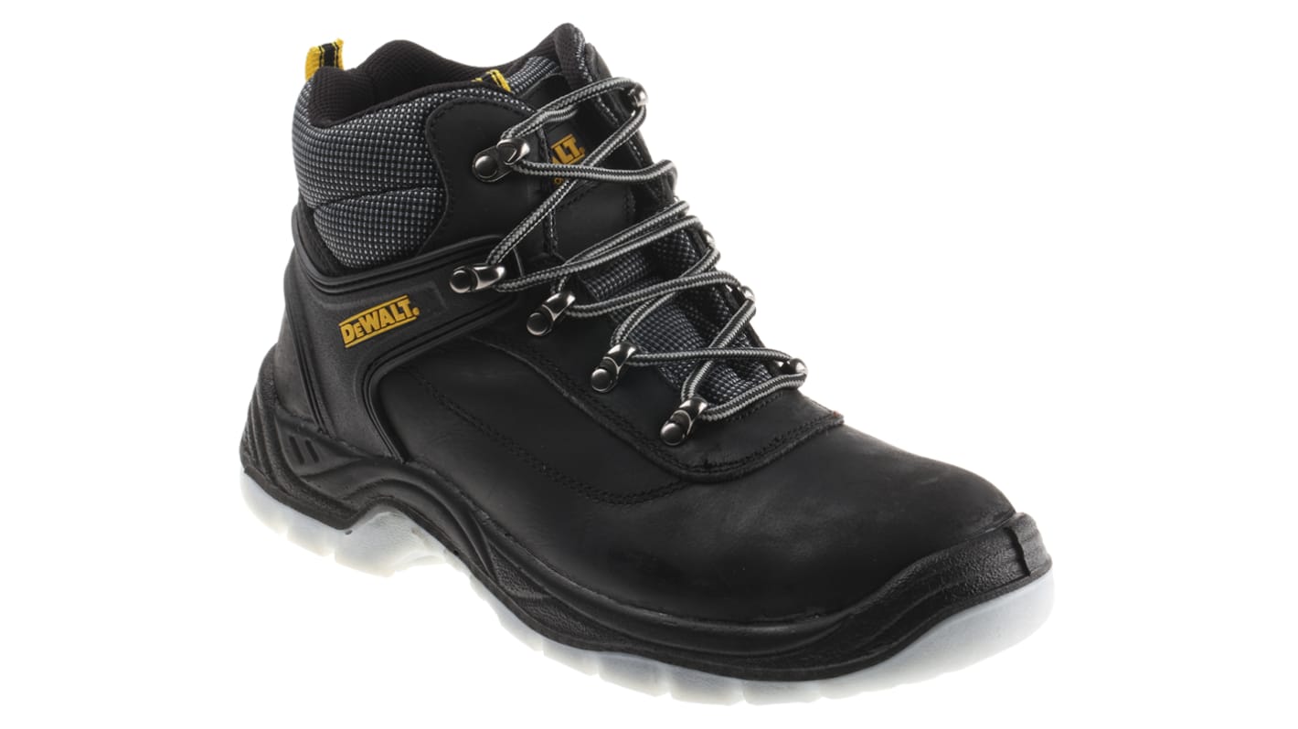 DeWALT Laser Black, White Steel Toe Capped Men's Safety Boots, UK 7, EU 41