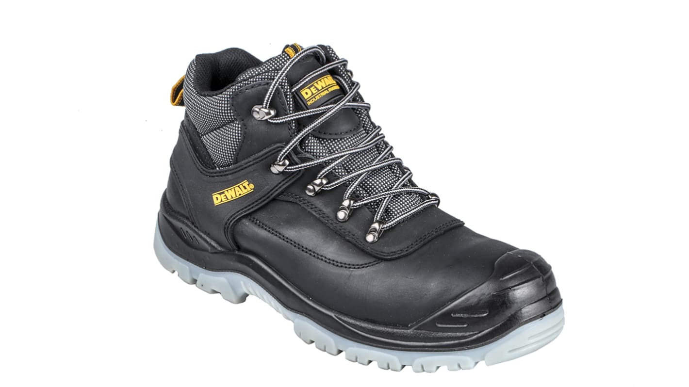 DeWALT Laser Black, White Steel Toe Capped Men's Safety Boots, UK 10, EU 44