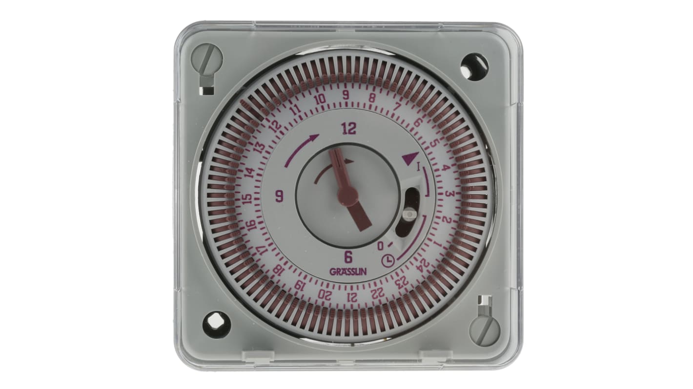 Grasslin Analogue Time Switch 220 → 240 V ac, 1-Channel