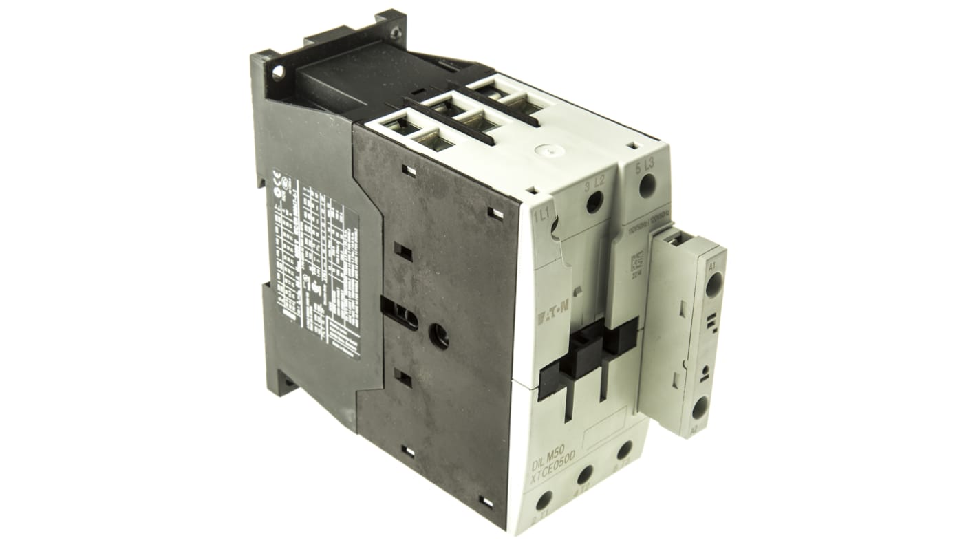Eaton xStart Contactor, 110 V ac Coil, 3-Pole, 50 A, 22 kW, 3NO, 400 V ac