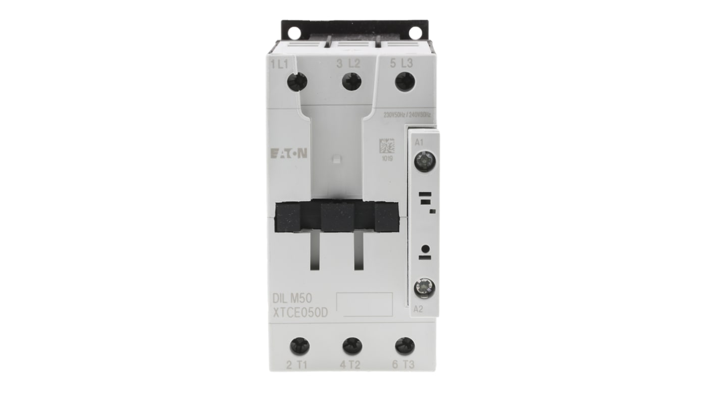 Eaton xStart Contactor, 230 V ac Coil, 3-Pole, 50 A, 22 kW, 3NO, 400 V ac