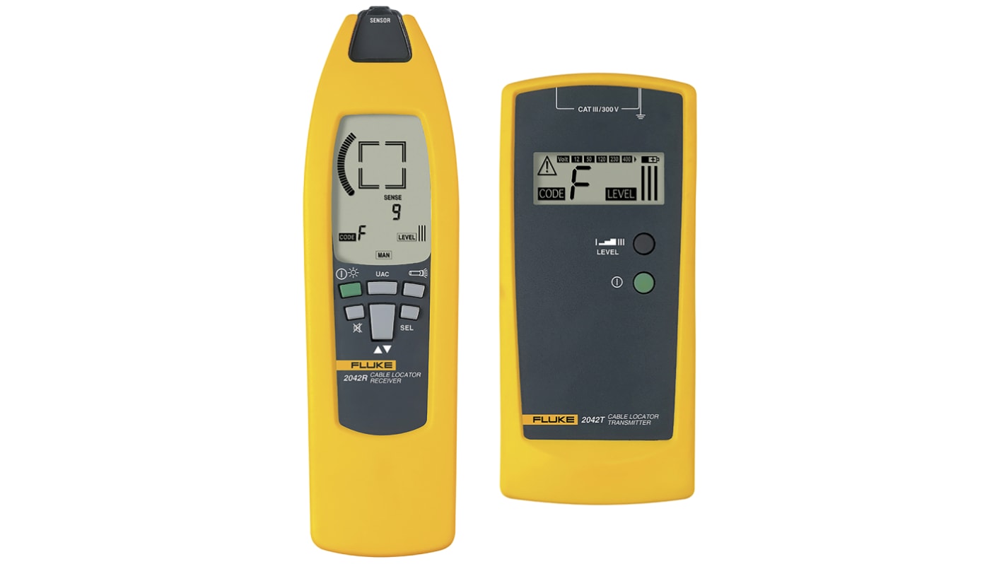 Fluke 2042 Cable Tracer, Cable Detection Depth 2.5m CAT III 300 V, Maximum  Safe Working Voltage 400V
