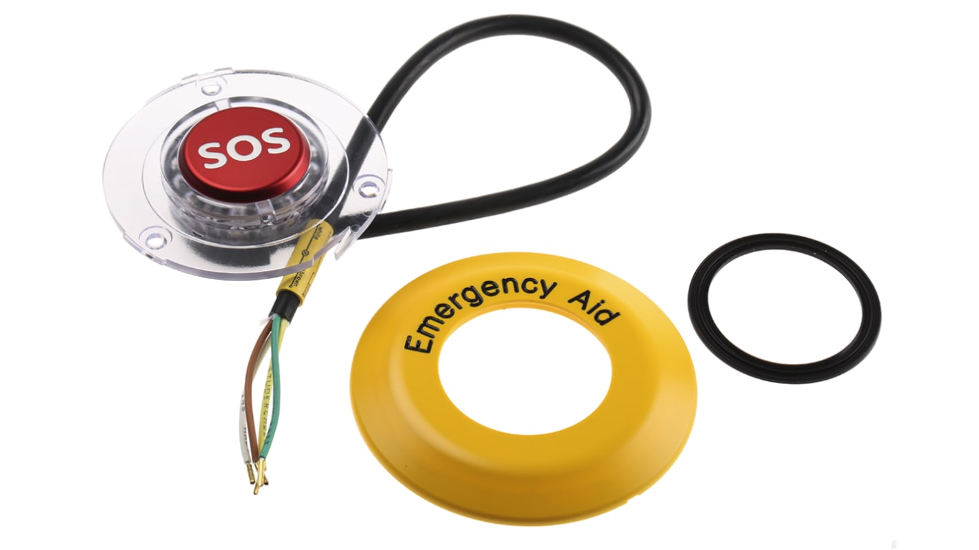 EAO 56 Series Illuminated Emergency Stop Push Button, Panel Mount, SPST, IP65, IP67