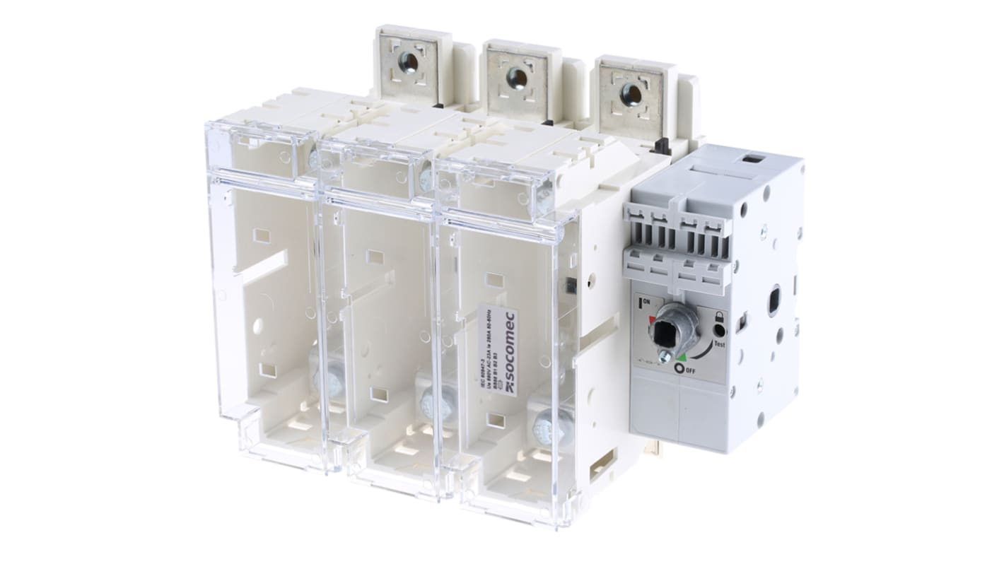 Sezionatore portafusibili Socomec 3841 3024, corrente max 250A, 3, fusibile , fusibile B1, B2, B3 FUSERBLOC