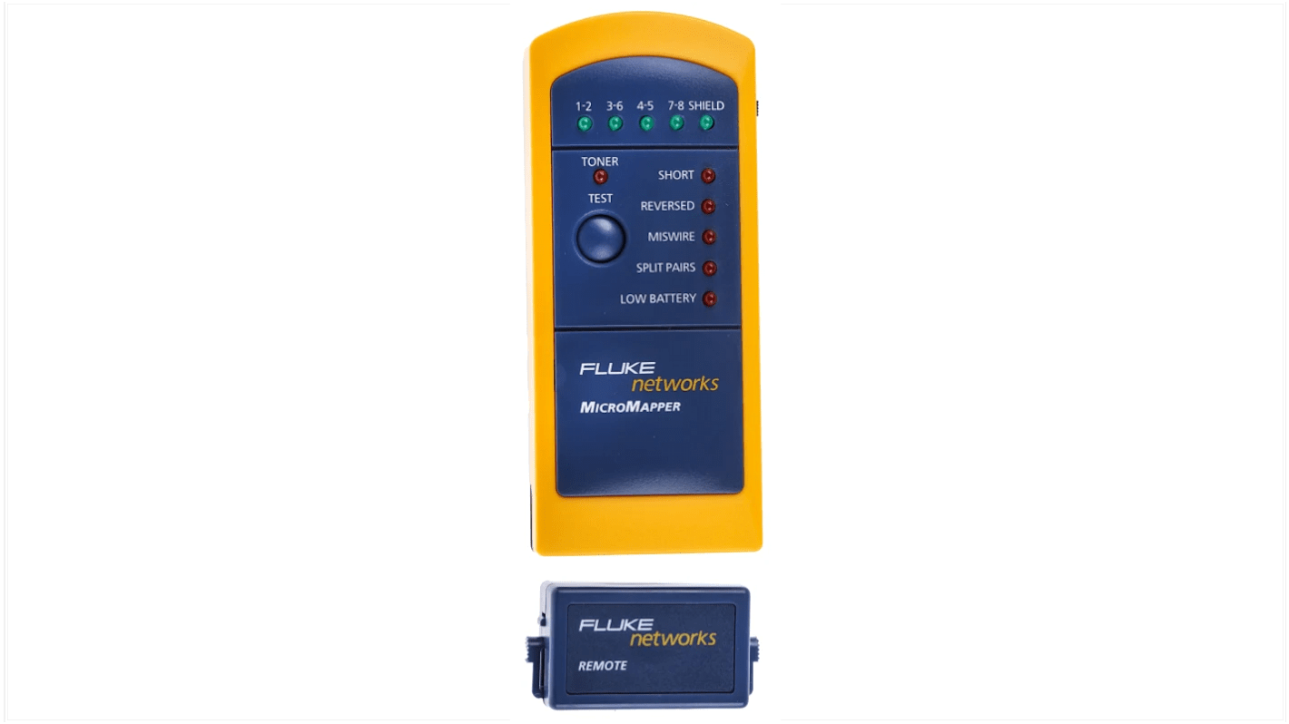 Fluke Networks MICROMAPPER Cable Tester RJ11, RJ45