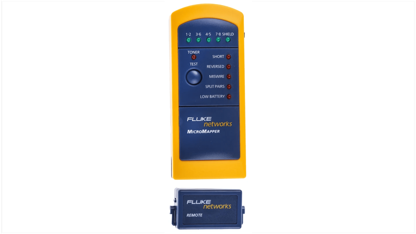 Fluke Networks Cable Tester RJ11, RJ45, MICROMAPPER