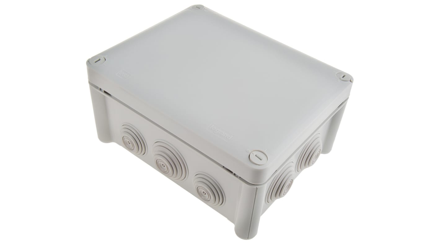 Legrand Plexo Series Grey Plastic Junction Box, IP55, 86 x 140 x 180mm