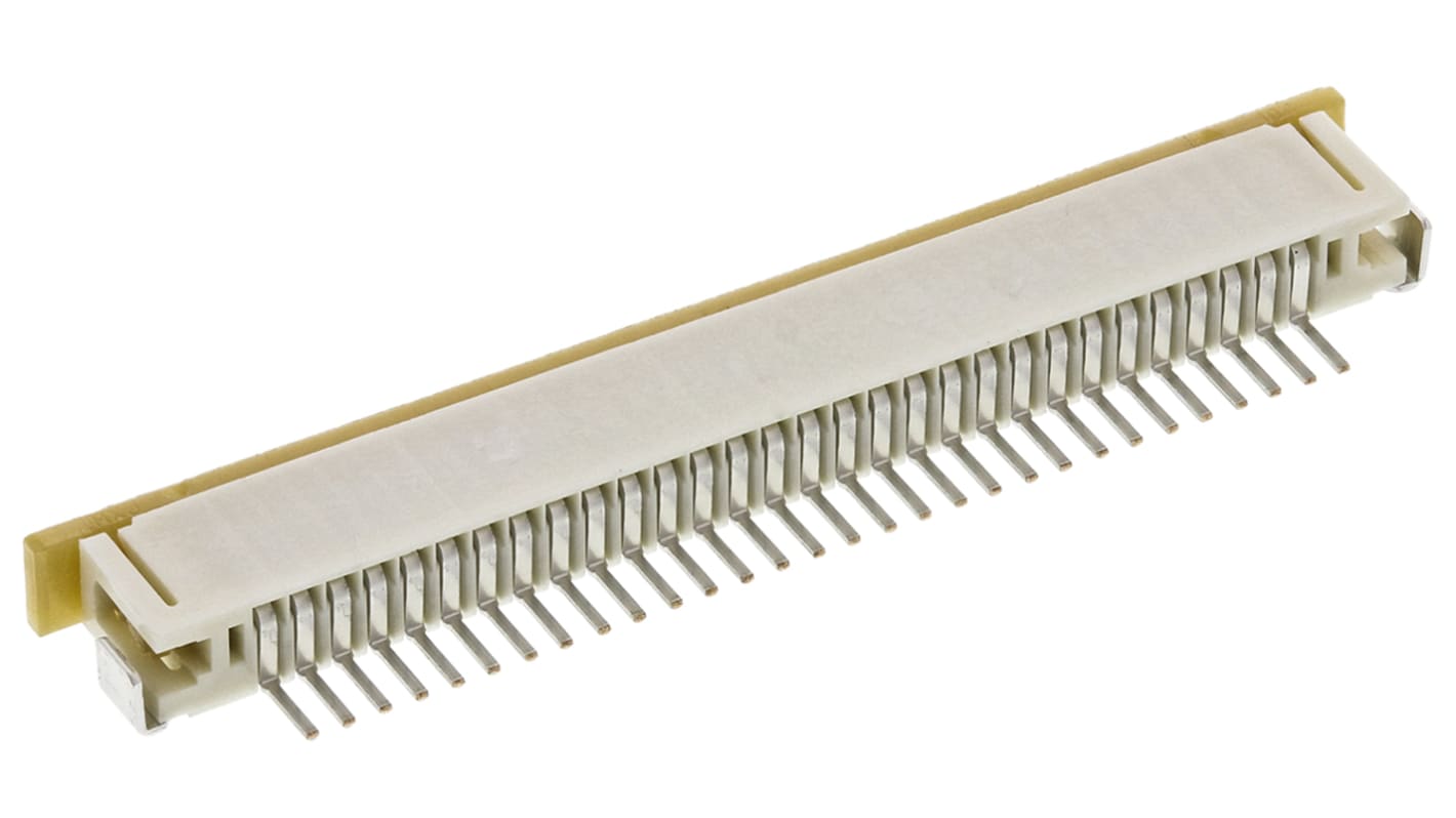 Molex FPC连接器, 母座, 30p, 1mm间距, 单排, SMT安装, 直角, 500mA, 50 V 交流/直流, Easy-On系列