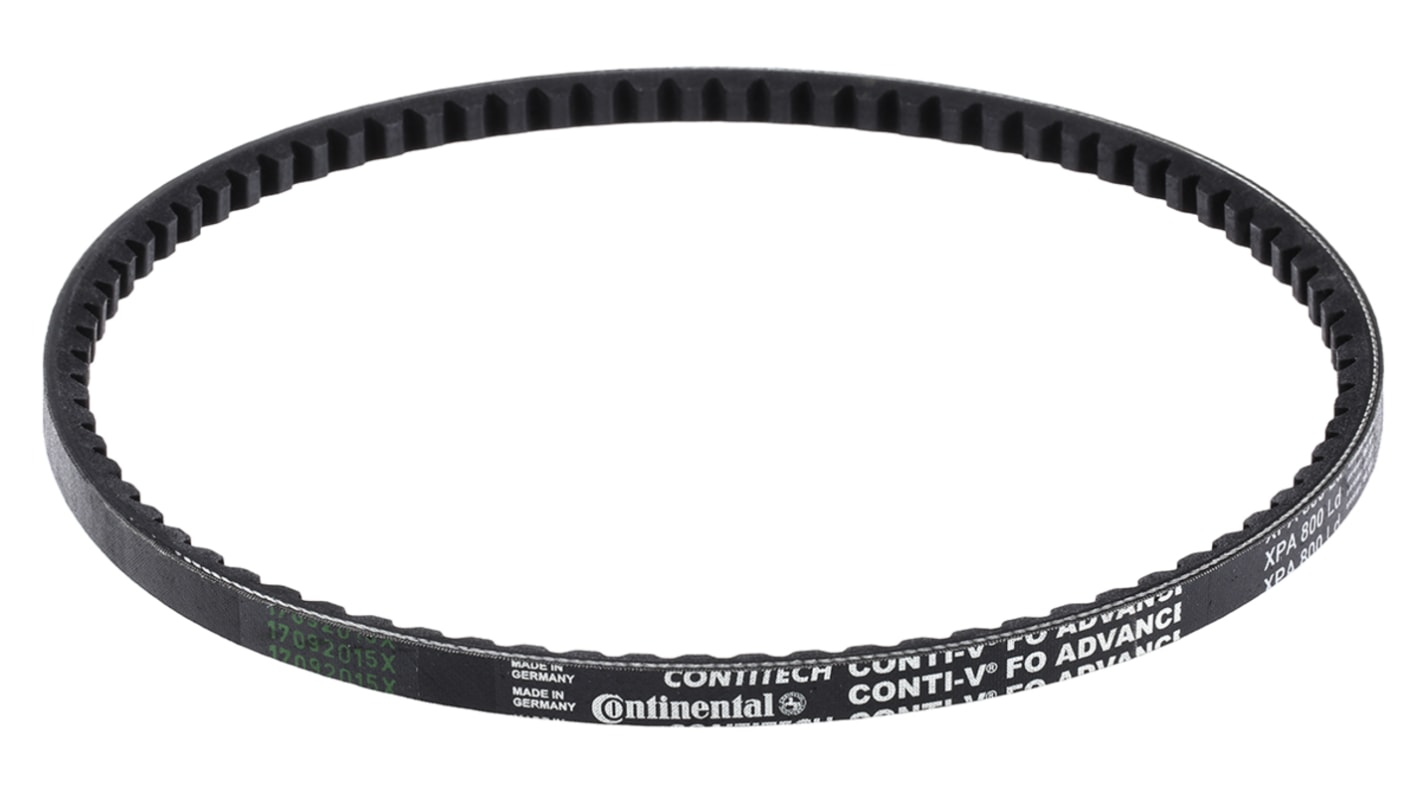 Contitech Drive Belt, belt section XPA, 800mm Length