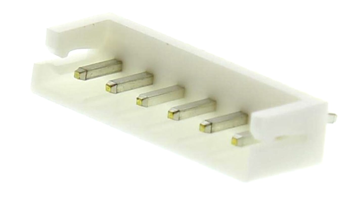 JST EH Series Straight Through Hole PCB Header, 6 Contact(s), 2.5mm Pitch, 1 Row(s), Shrouded