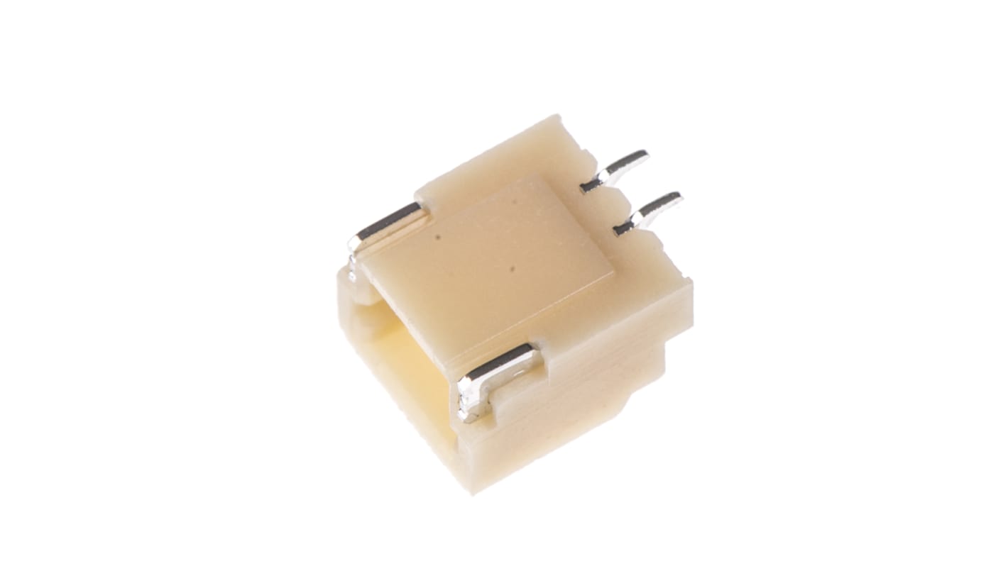 JST ライトアングル 基板接続用ピンヘッダ 2極 1.0mm 1列, 表面実装