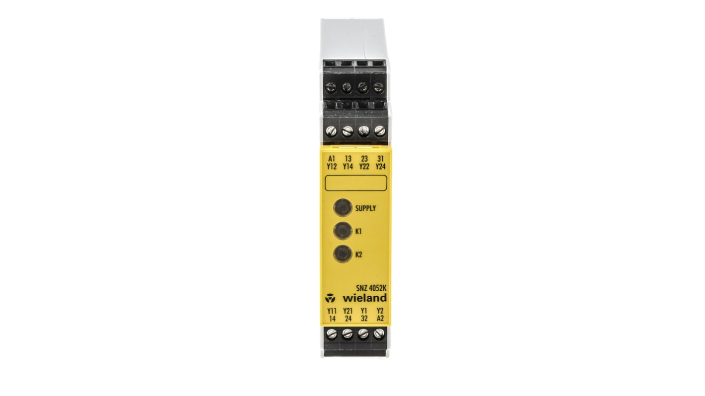 Wieland safeRELAY SNZ 4052 1 Auxiliary Contacts Safety Relay 24V ac/dc, Dual-Channel 2 Safety Contacts