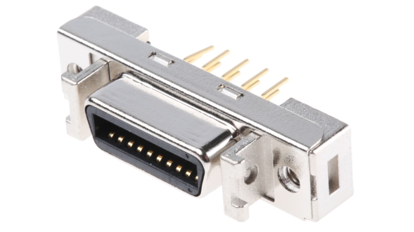 Connettore Sub-D IDC, 3M, 10220-6212PL, Femmina 20 vie, Montaggio con foro passante, passo 2.54mm passo
