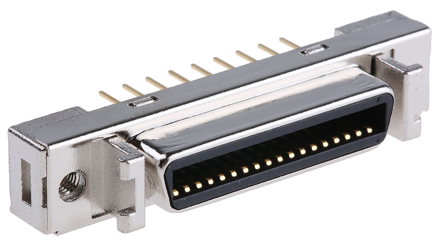 3M Female 36 Pin Straight Through Hole SCSI Connector 2.54mm Pitch, Solder