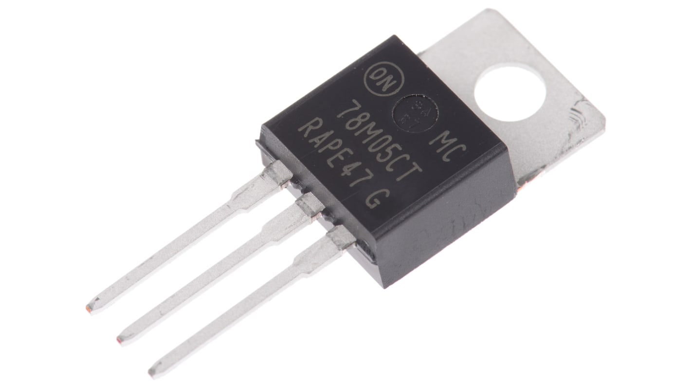 onsemi MC78M05CTG, 1 Linear Voltage, Voltage Regulator 700mA, 5 V 3-Pin, TO-220