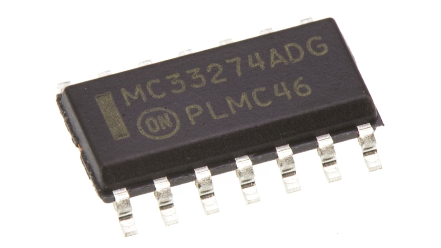 MC33274ADG onsemi, Op Amp, 24MHz, 5 → 28 V, 14-Pin SOIC