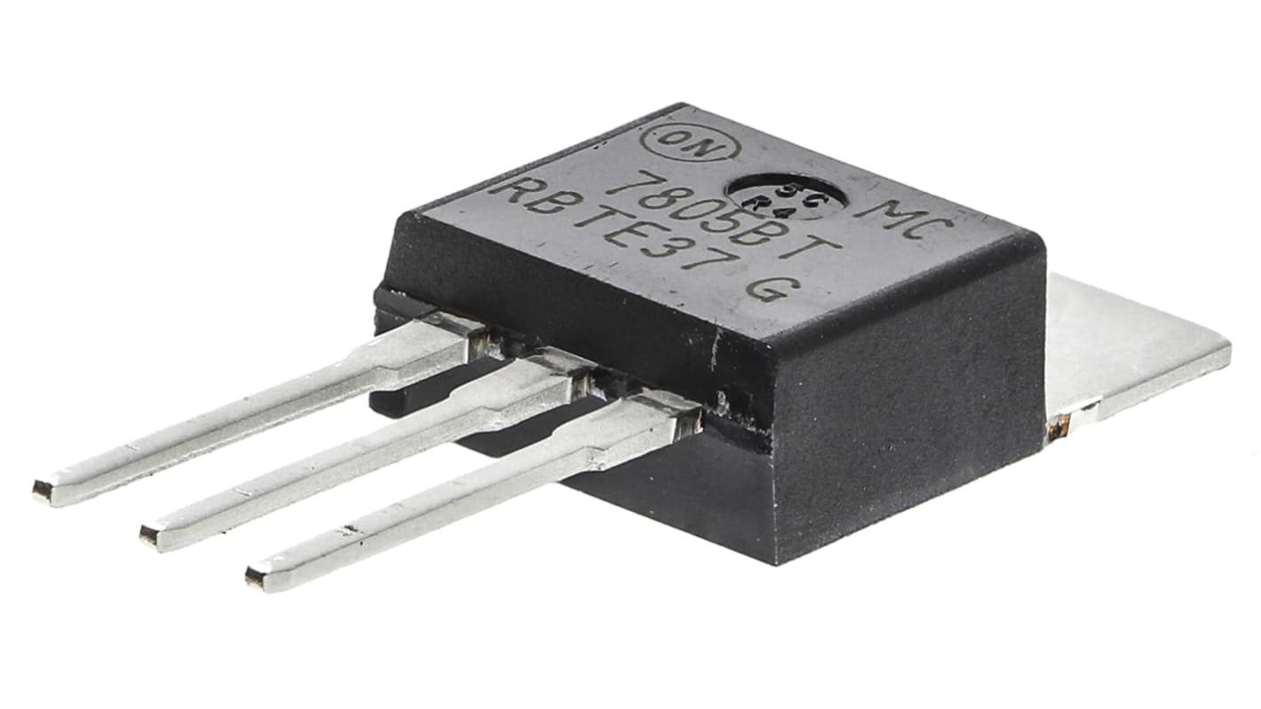 onsemi 线性稳压芯片, 5 V输出, 1A最大输出, 单路输出, TO-220, 通孔, 3针