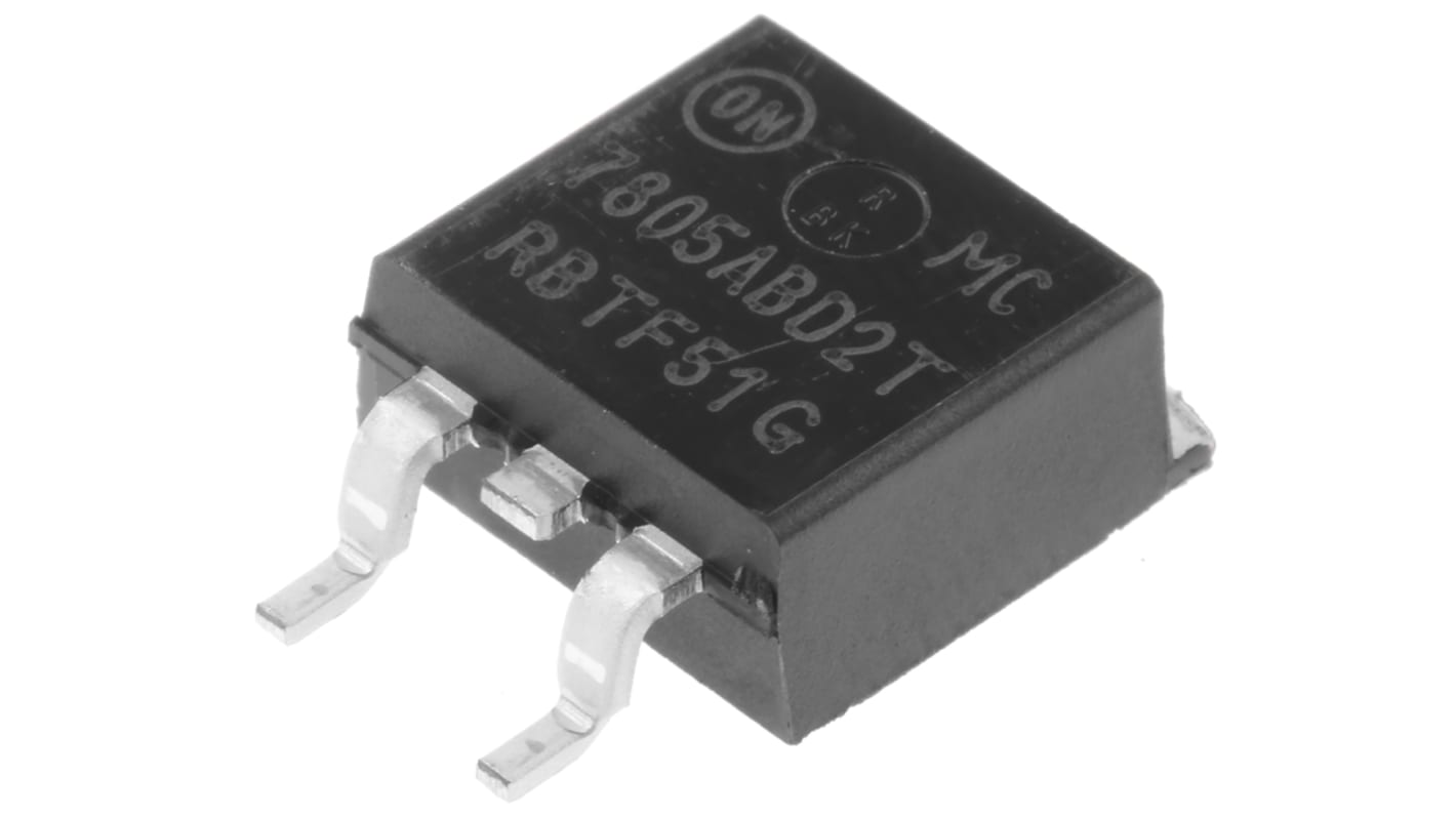 onsemi MC7805ABD2TG, 1 Linear Voltage, Voltage Regulator 2.2A, 5 V 3-Pin, D2PAK