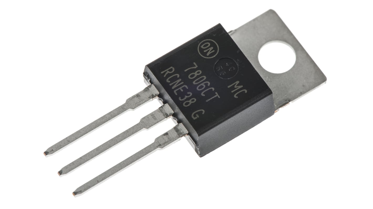 onsemi MC7806CTG, 1 Linear Voltage, Voltage Regulator 2.2A, 6 V 3-Pin, TO-220