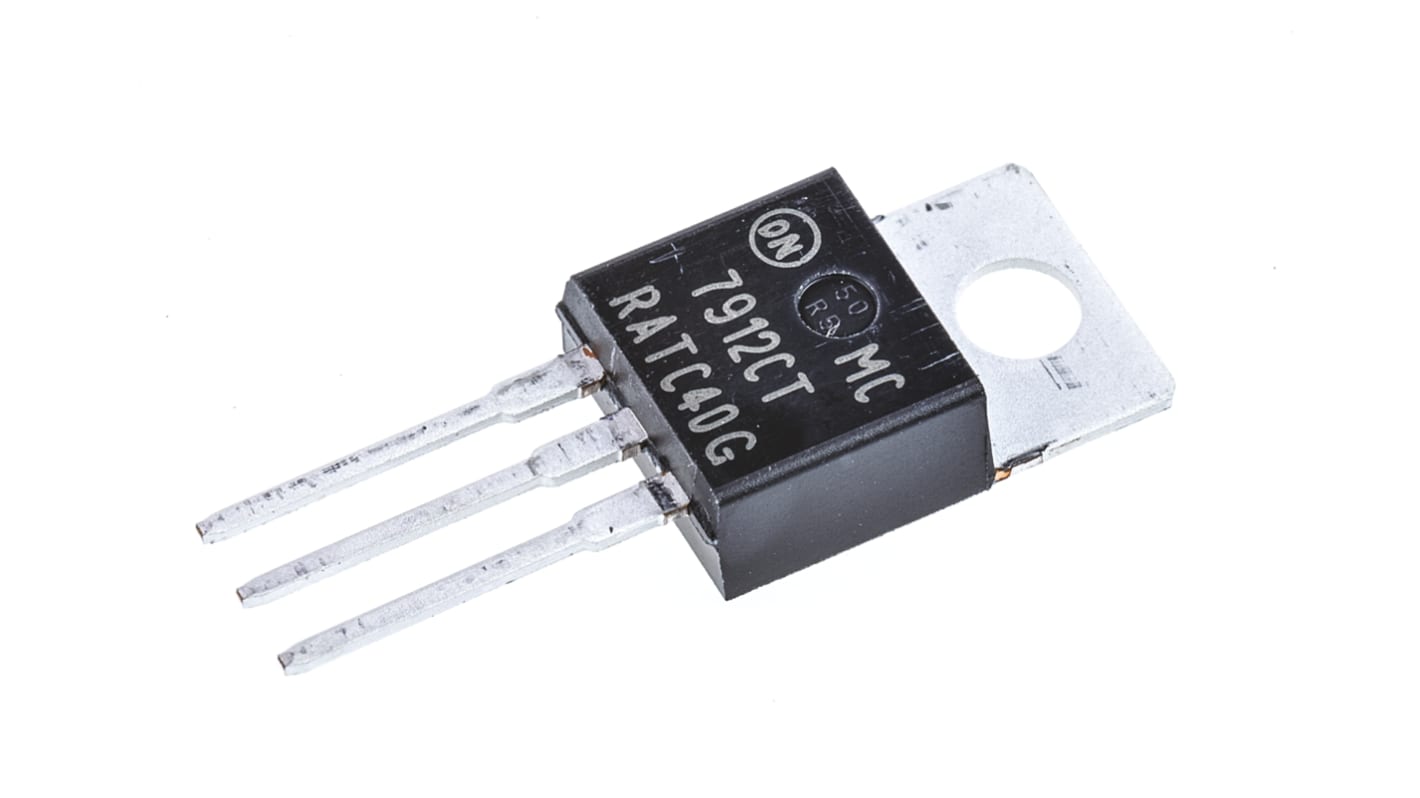 onsemi MC7912CTG, 1 Linear Voltage, Voltage Regulator 1A, -12 V 3-Pin, TO-220