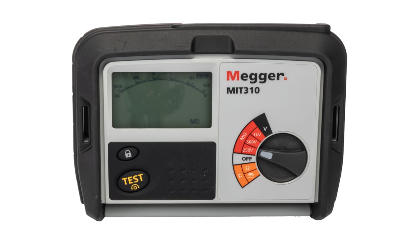 Comprobador de Aislamiento y Continuidad Megger MIT310, 999MΩ, 1000V dc, CAT III 600V
