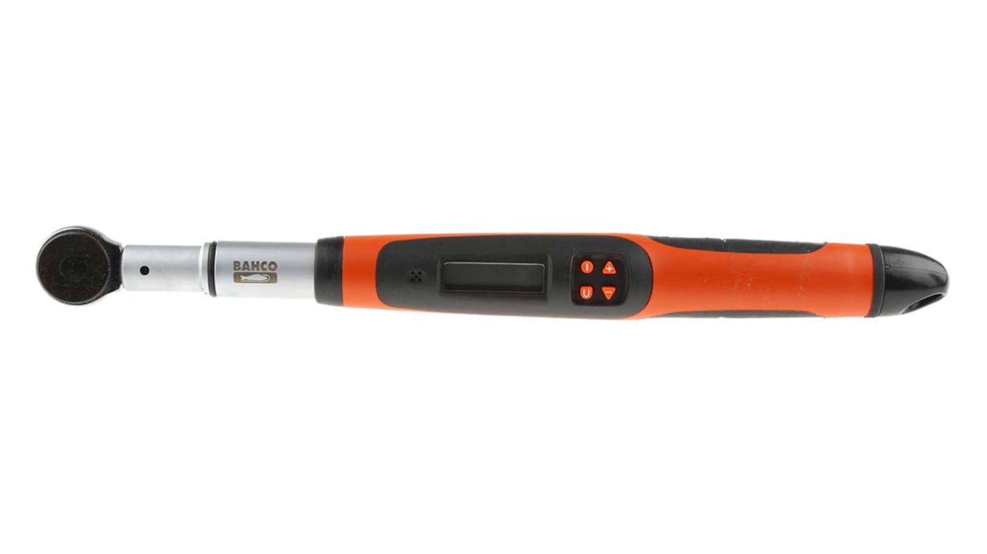 Bahco Digital Torque Wrench, 3 → 30Nm, 1/4 in Drive, Square Drive, 9 x 12mm Insert