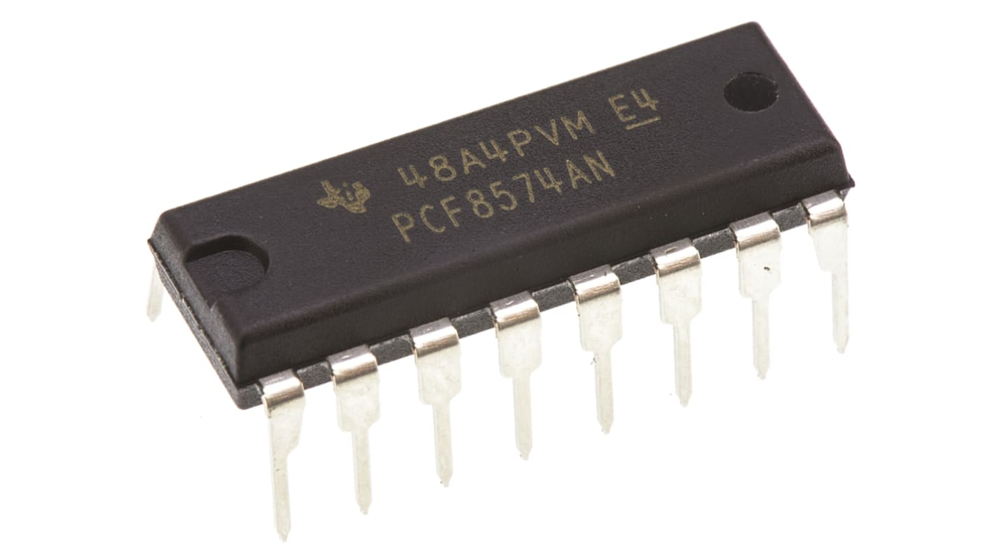 Texas Instruments 8通道I/O扩展器, I2C, SMBus接口, PDIP封装, 16引脚, 通孔安装