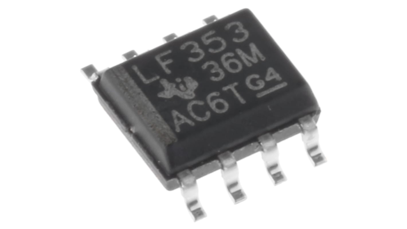 LF353D Texas Instruments, Op Amp, 3MHz, 8-Pin SOIC