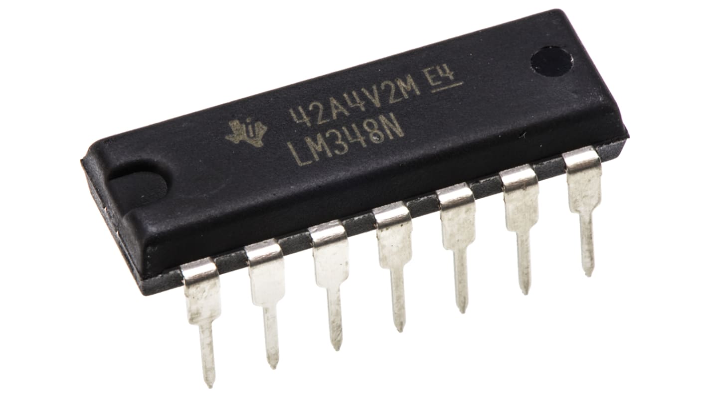 Texas Instruments Operationsverstärker Präzision THT PDIP, biplor typ. ±12 V, ±15 V, ±5 V, ±9 V, 14-Pin