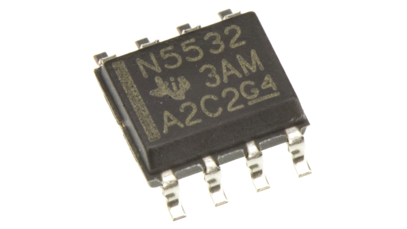 Amplificateur opérationnel Texas Instruments, montage CMS, alim. Double, SOIC 2 8 broches