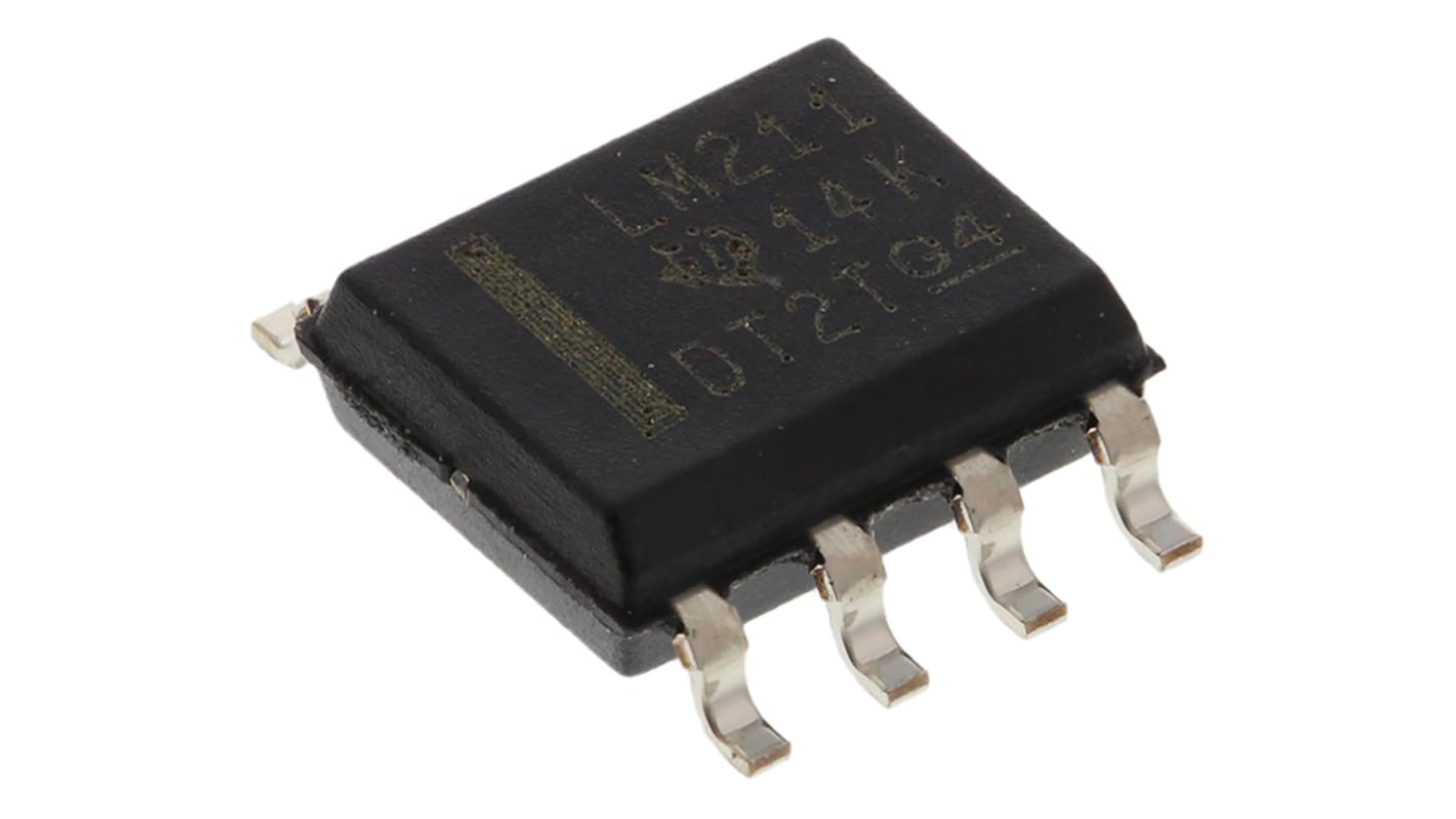 Texas Instruments 通用比较器芯片, SOIC, 贴片安装, 双/单电源, 0.165μs响应