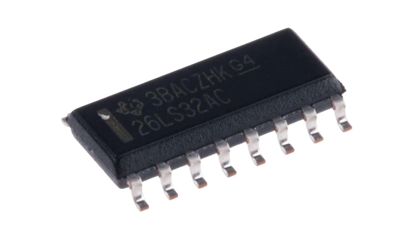 Texas Instruments 四路线路接收器 IC, 16针, 贴片安装, SOIC封装