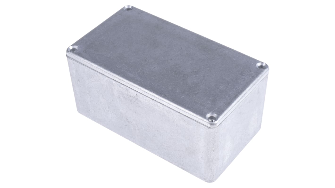 Boîtier RS PRO en Fonte d'aluminium, 114.4 x 63.7 x 55.1mm, Argent, Blindé