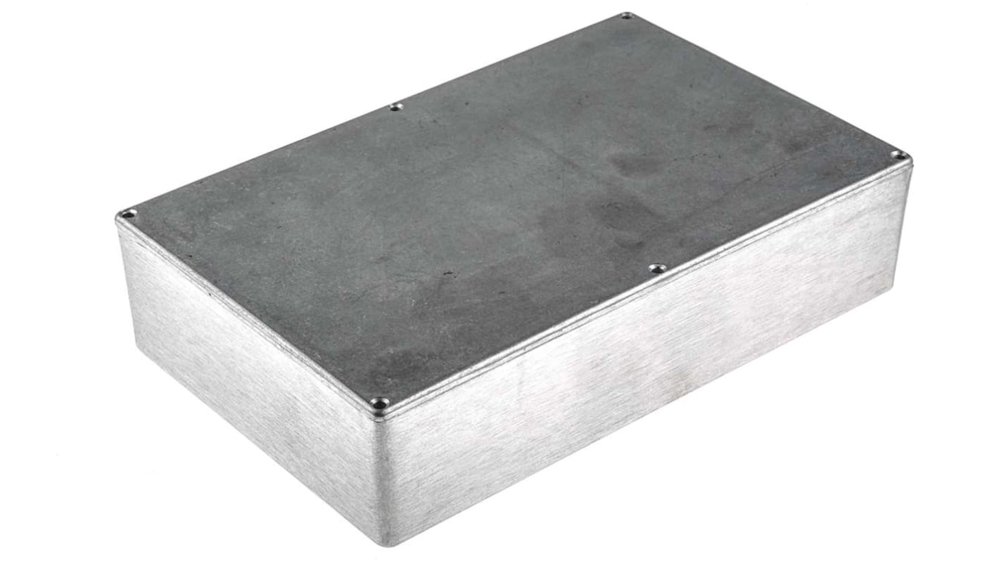 Boîtier RS PRO en Fonte d'aluminium, 275 x 175 x 65.5mm, Argent IP66, Blindé