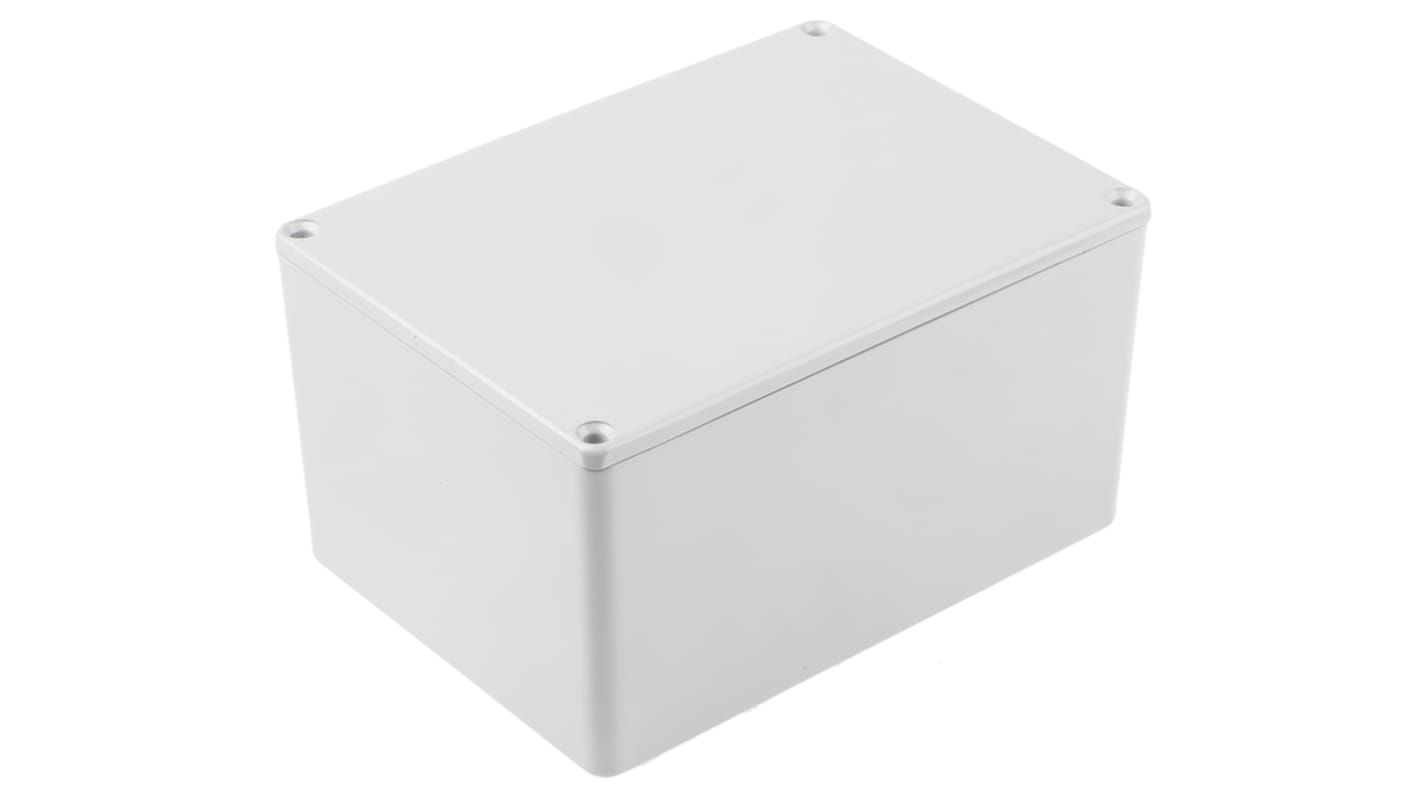 RS PRO Grey Die Cast Aluminium Enclosure, Grey Lid, 139.1 x 101.5 x 76.7mm