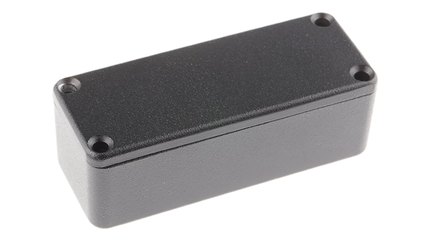 Contenitore RS PRO in Alluminio pressofuso 89.1 x 35 x 30.3mm, col. Nero, schermato