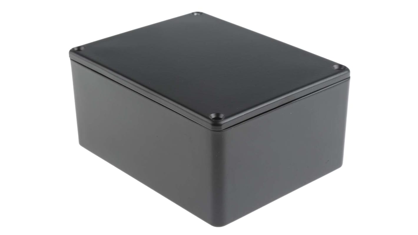 Boîtier RS PRO en Fonte d'aluminium, 114.7 x 89.7 x 55.1mm, Noir, Blindé