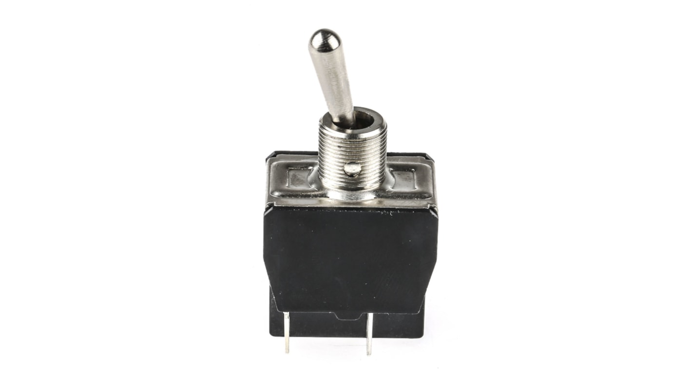 APEM Toggle Switch, Panel Mount, On-Off, DPST, Tab Terminal