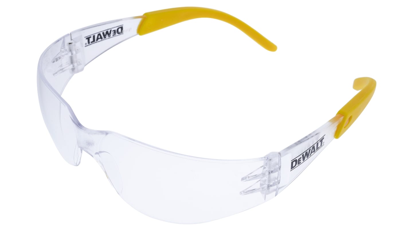Occhiali DeWALT PROTECTOR con lenti col. Trasparente, Protezione UV, Resistenti ai graffi