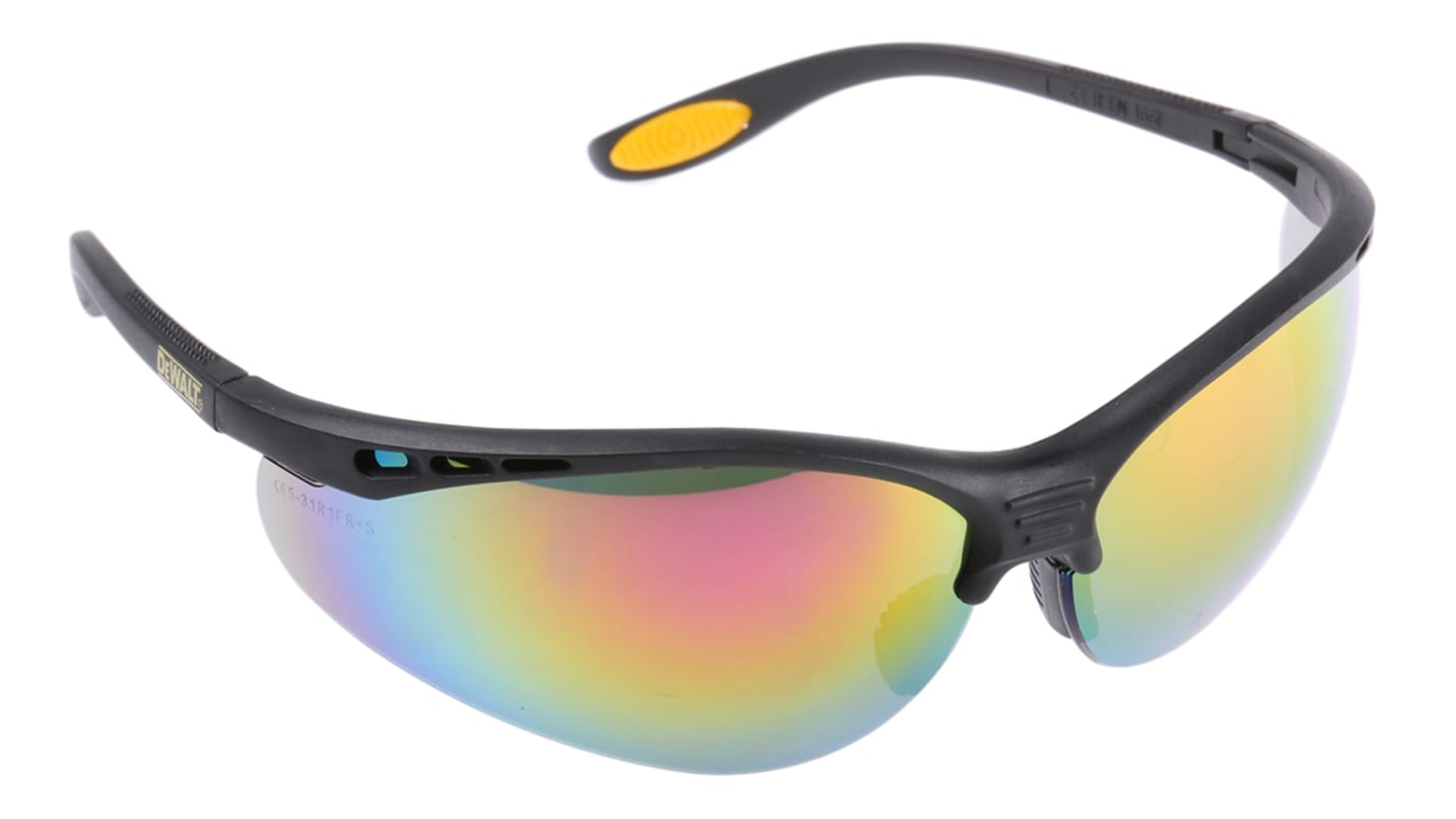 DeWALT REINFORCER Schutzbrille Linse Mehrfarbig, kratzfest mit UV-Schutz