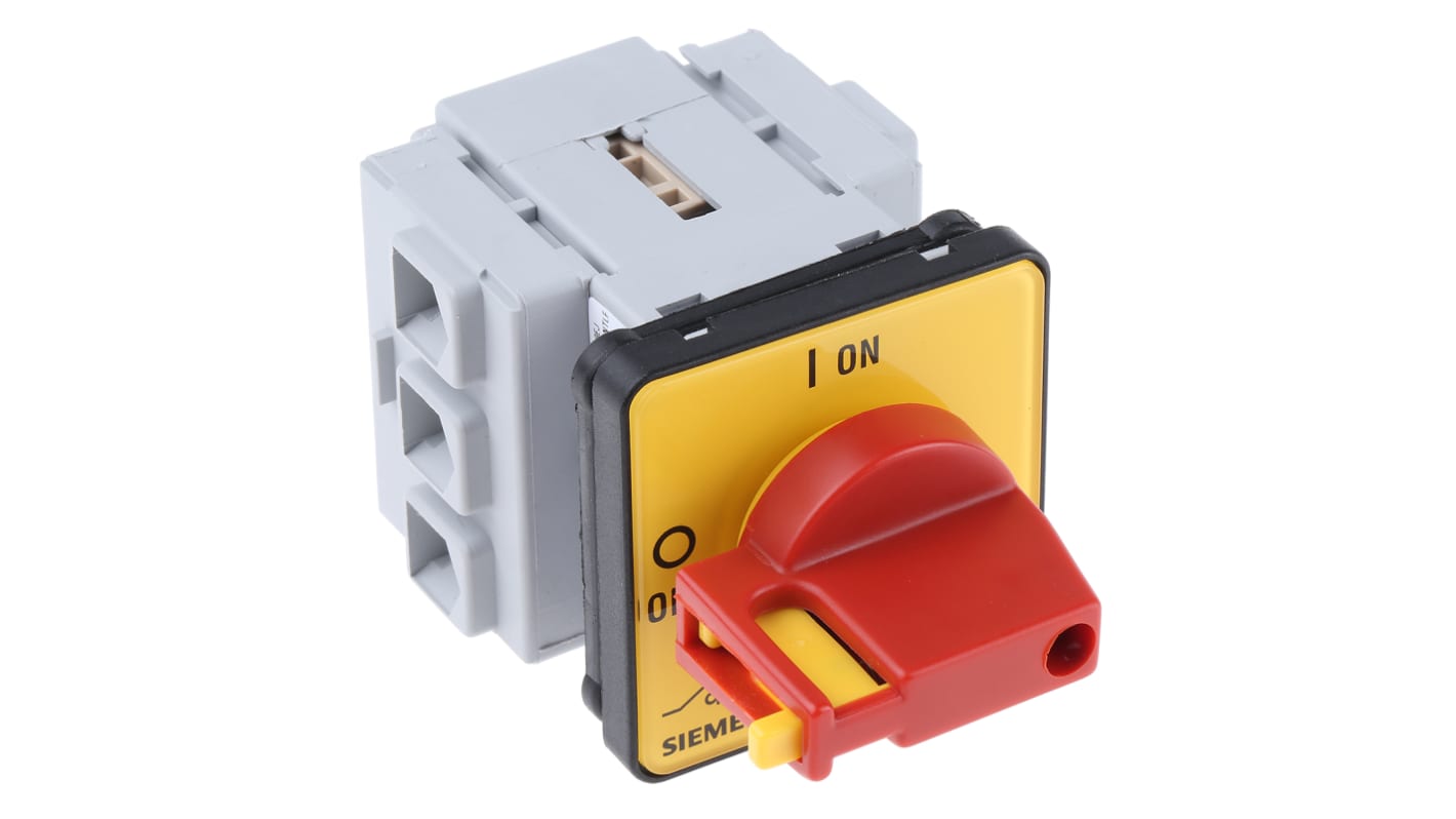 Siemens 3P Pole Panel Mount Isolator Switch - 25A Maximum Current, 9.5kW Power Rating, IP65