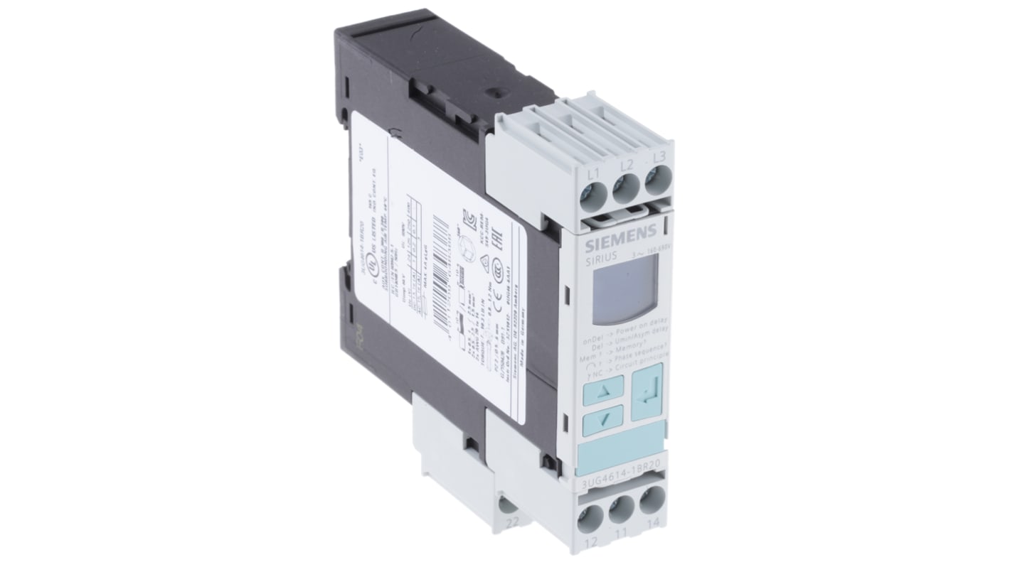 Relè di monitoraggio Siemens 3UG4614-1BR20 serie 3UG4, DPDT