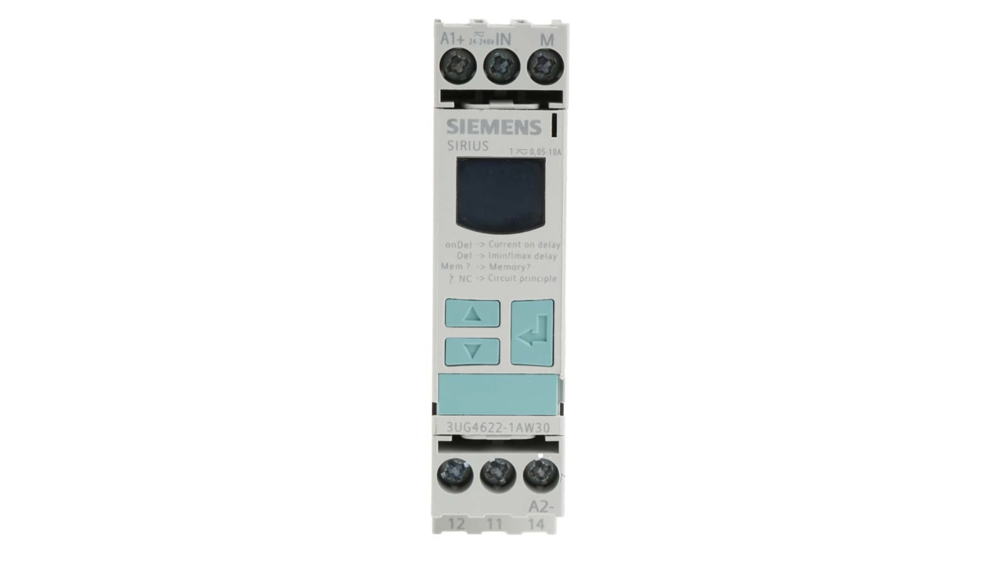 Siemens Current Monitoring Relay, 1 Phase, SPDT, DIN Rail