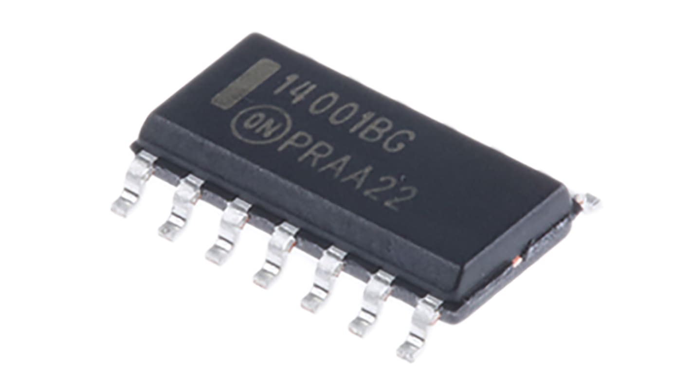 Porte logique CMS onsemi NOR Quadruple SOIC, 14 broches