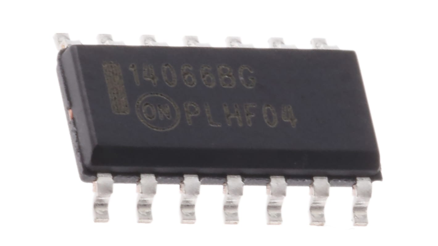 onsemi 模拟开关, 14针, 贴片安装, SOIC